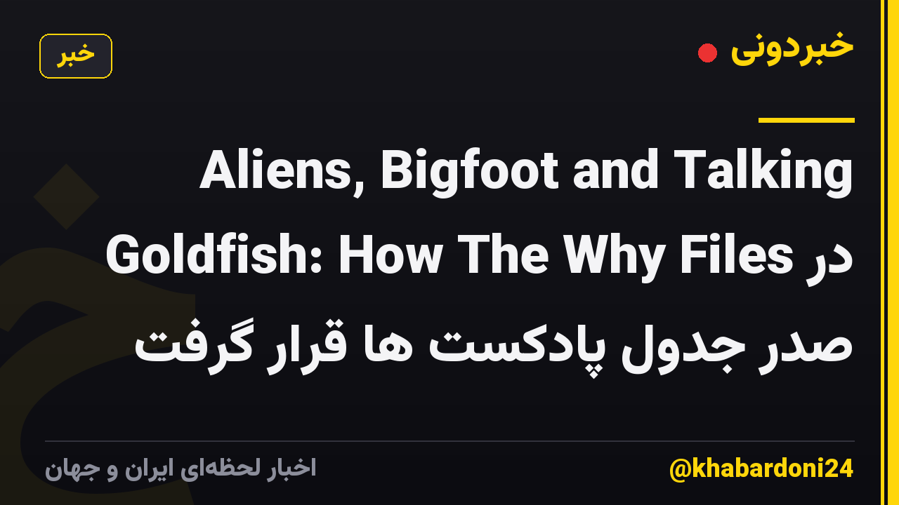 Aliens, Bigfoot and Talking Goldfish: How The Why Files در صدر جدول پادکست ها قرار گرفت