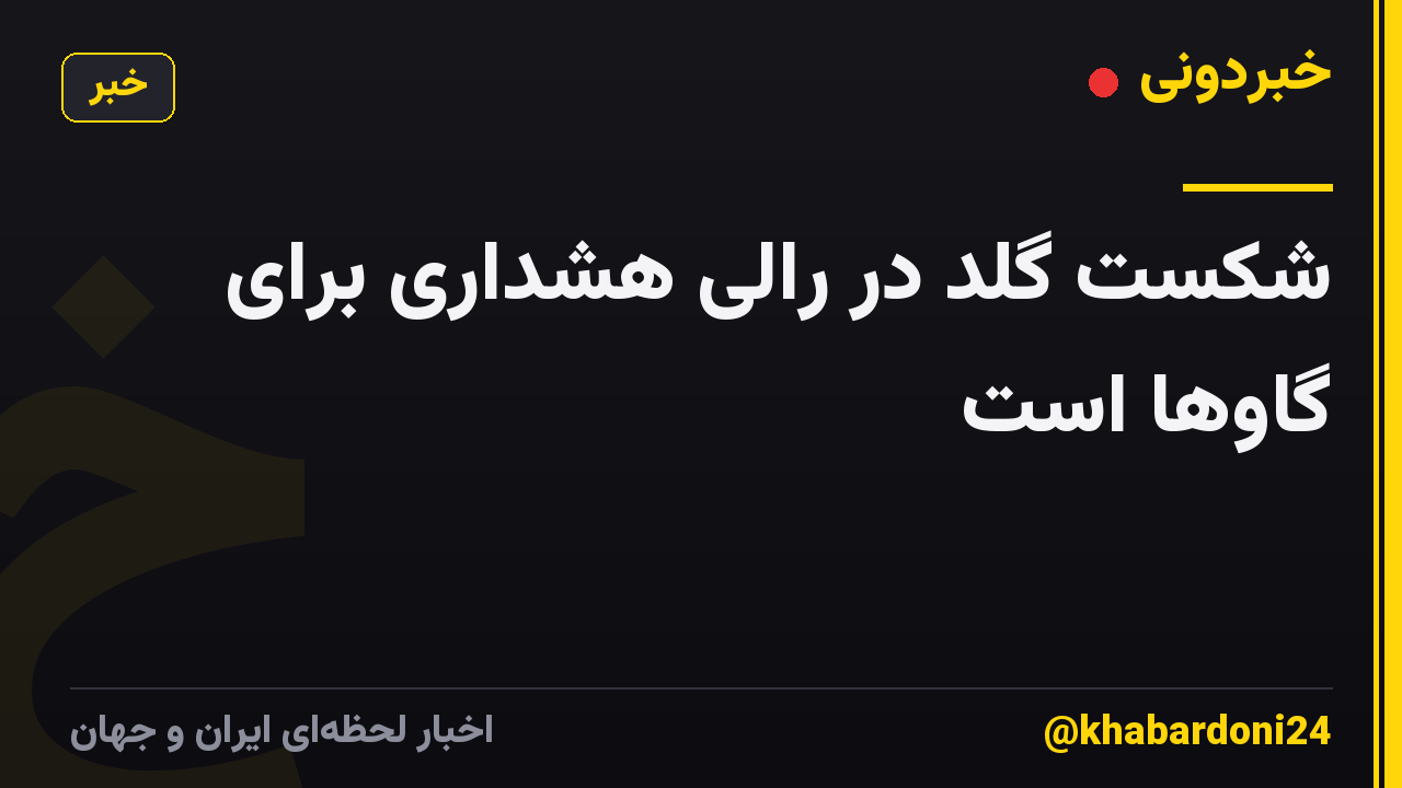 شکست گلد در رالی هشداری برای گاوها است