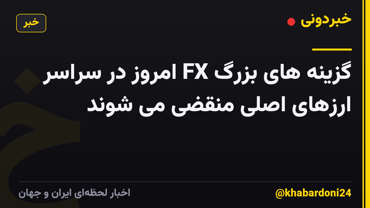 گزینه های بزرگ FX امروز در سراسر ارزهای اصلی منقضی می شوند