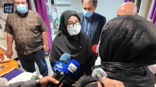 بازدید سخنگوی دولت از بیمارستان شهید بقایی اهواز