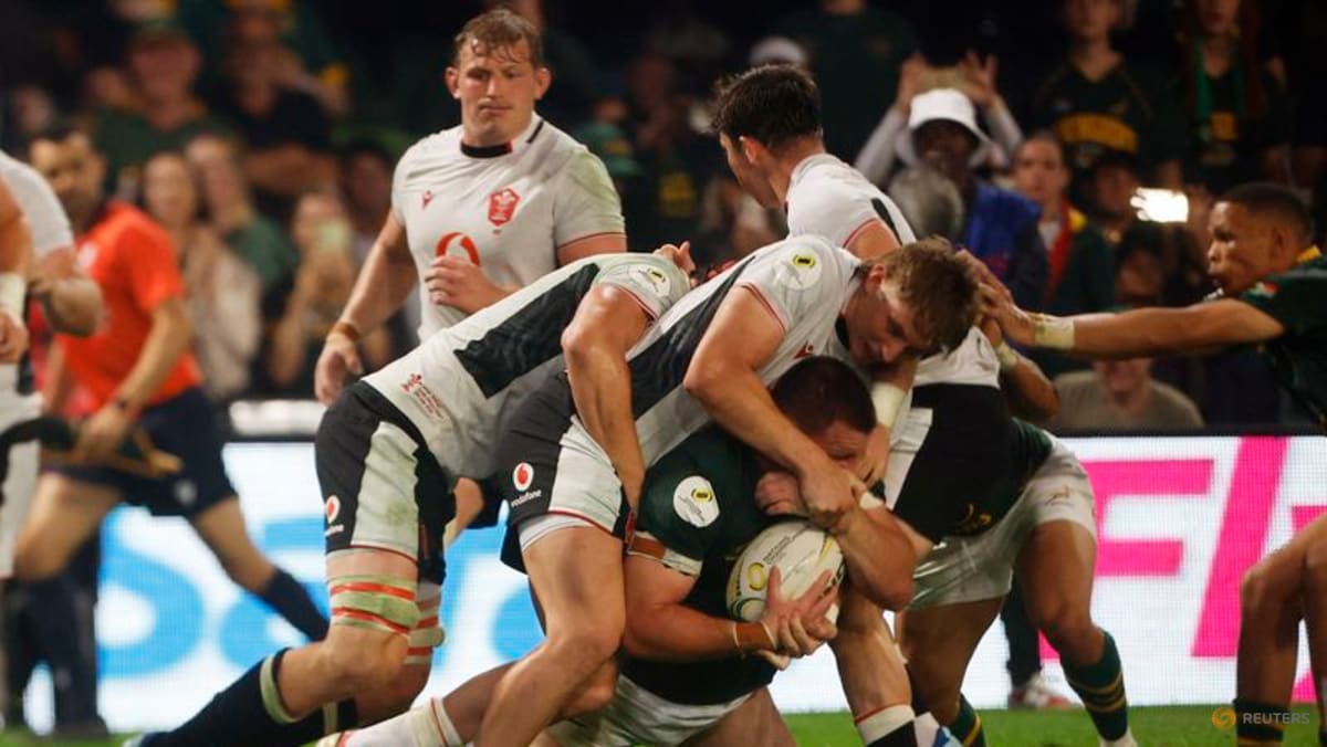 اسلوپی اسپرینگ باکس با نتیجه 43-0 مقابل ولز در مسابقات قهرمانی ملل به پیروزی رسید