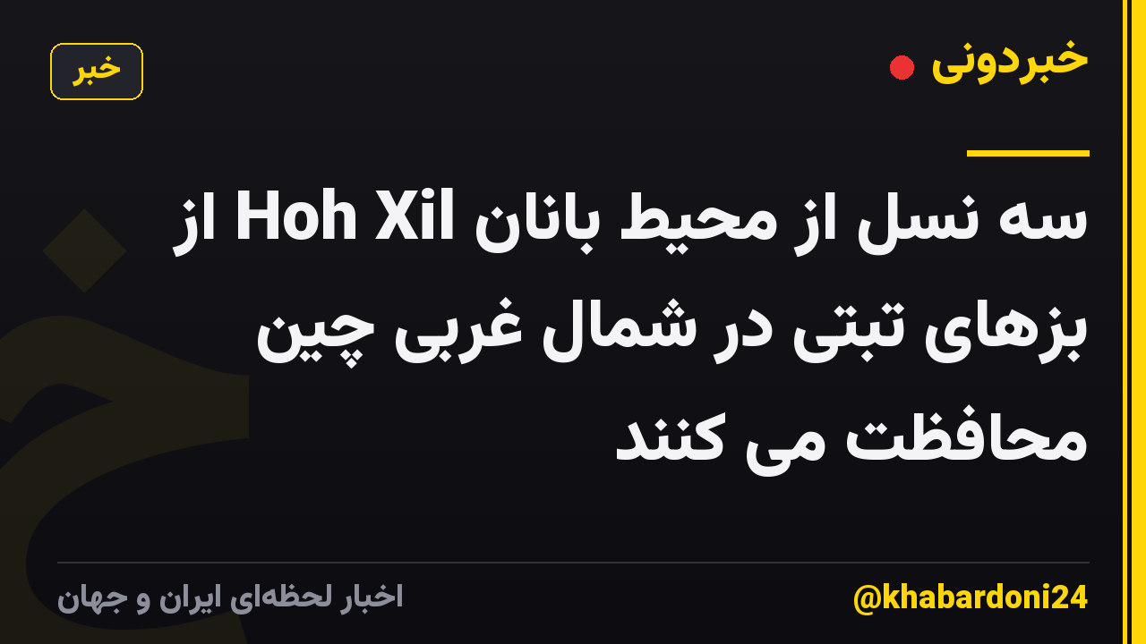 سه نسل از محیط بانان Hoh Xil از بزهای تبتی در شمال غربی چین محافظت می کنند