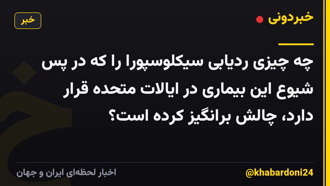چه چیزی ردیابی سیکلوسپورا را که در پس شیوع این بیماری در ایالات متحده قرار دارد، چالش برانگیز کرده است؟