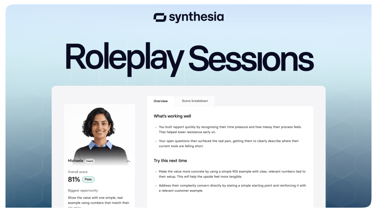 پلتفرم آموزش هوش مصنوعی Synthesia فراتر از ویدیوها به سمت مربیگری زنده حرکت می کند