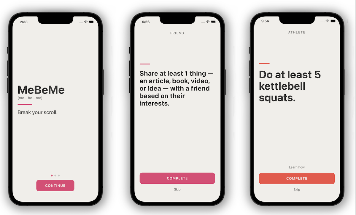 برنامه جدید MeBeMe 'interrupter' به شما کمک میکند تا بهجای رستاخیز به بهترین خود تبدیل شوید