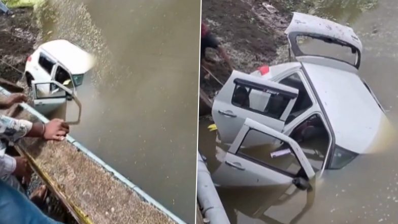 مادیا پرادش: 5 نفر پس از سقوط خودرو به سد کنار جاده در راجگره کشته شدند (ویدئو)
