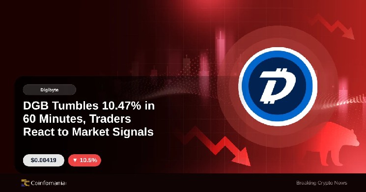 DGB 10.47% در 60 دقیقه سقوط می کند، معامله گران به سیگنال های بازار واکنش نشان می دهند