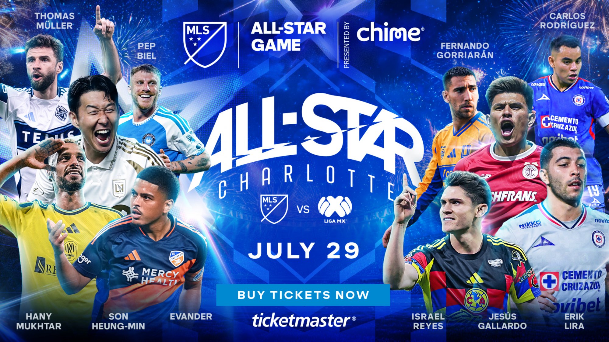 MLS با سون و مولر به استقبال ال‌استار می‌رود/ غیبت مسی در جشن ستاره‌ها