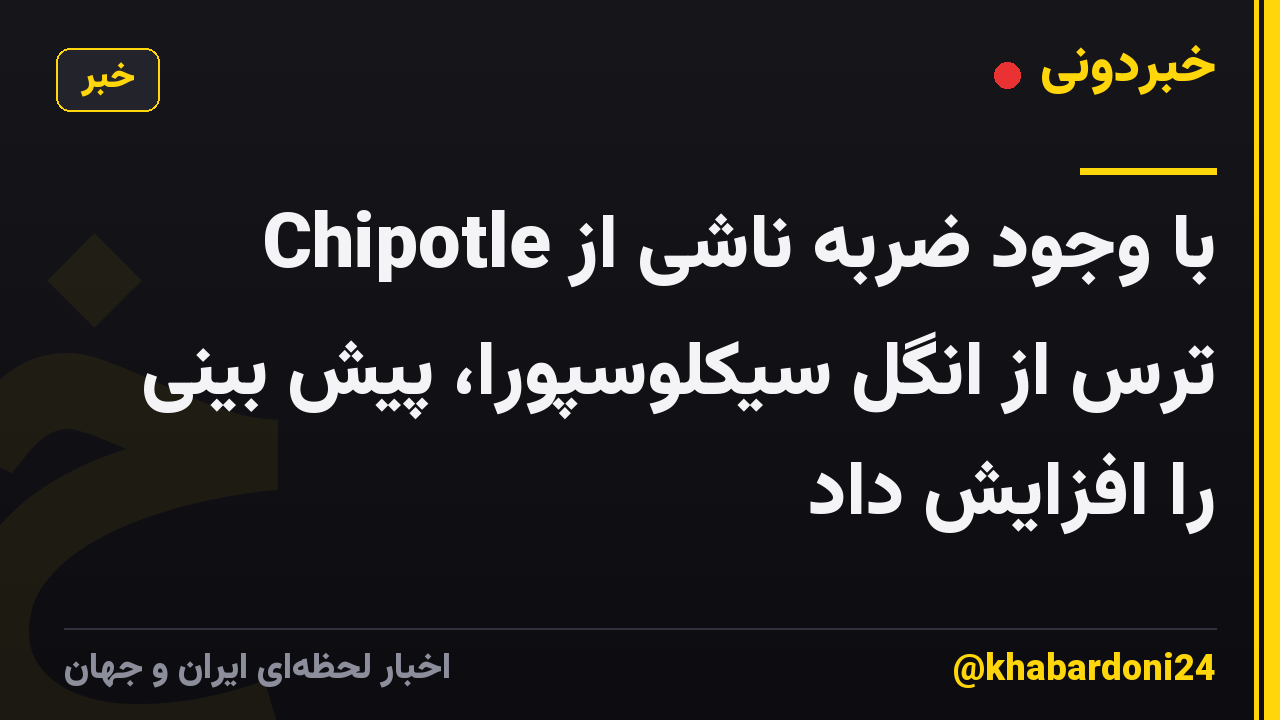 Chipotle با وجود ضربه ناشی از ترس از انگل سیکلوسپورا، پیش بینی را افزایش داد