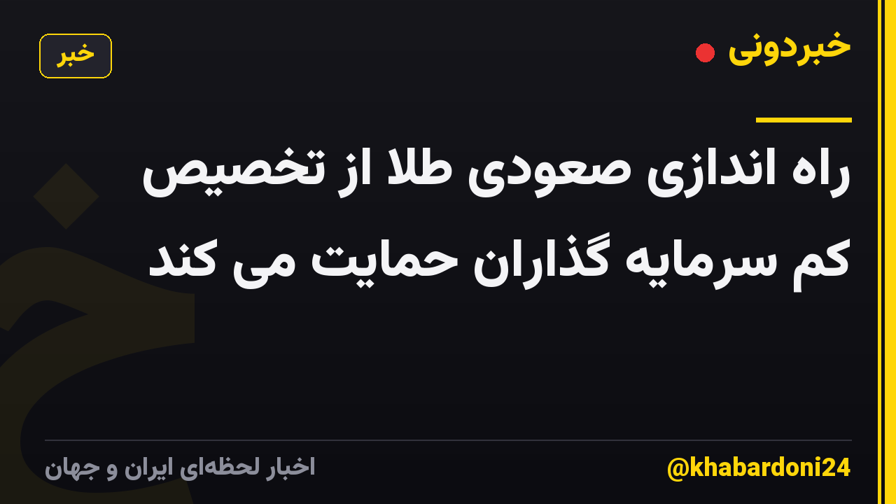 راه اندازی صعودی طلا از تخصیص کم سرمایه گذاران حمایت می کند