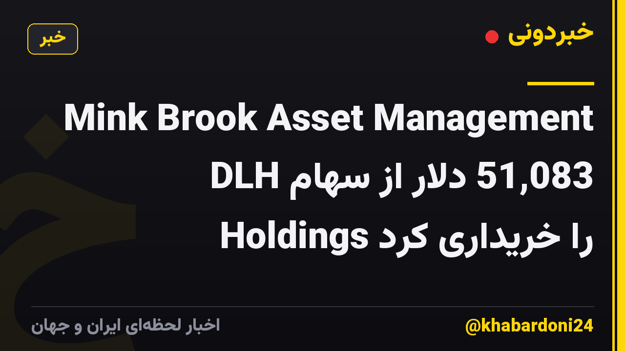 Mink Brook Asset Management 51,083 دلار از سهام DLH Holdings را خریداری کرد
