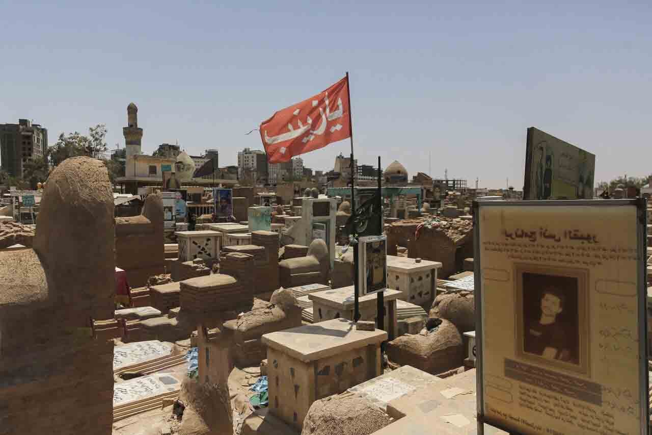 تصاویر جدید از بزرگ‌ترین گورستان جهان در جوار حرم حضرت علی (ع)