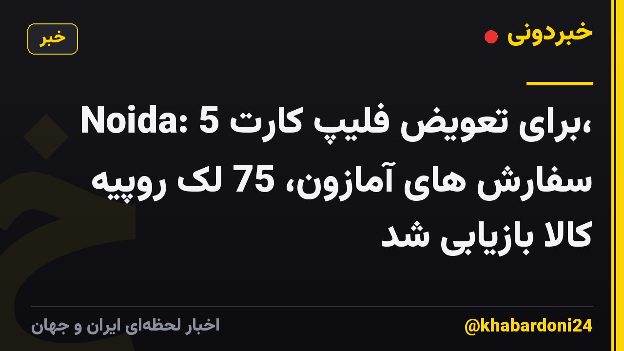 Noida: 5 برای تعویض فلیپ کارت، سفارش های آمازون، 75 لک روپیه کالا بازیابی شد