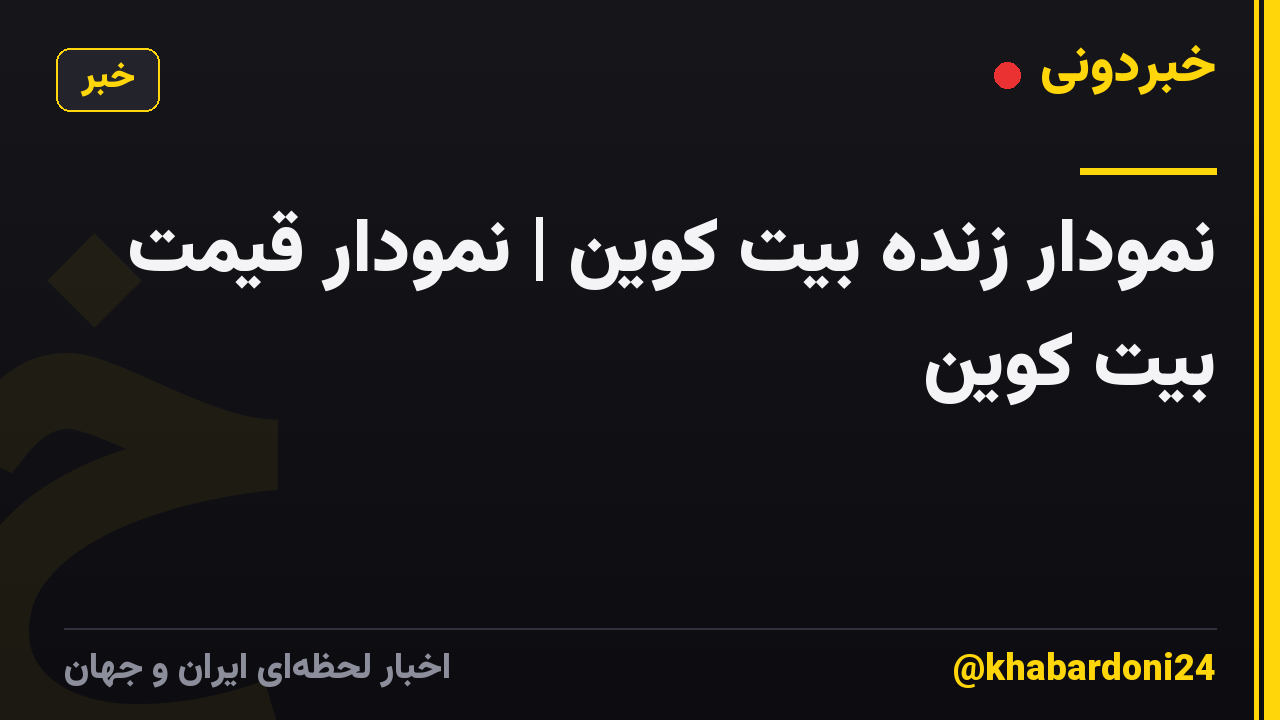 نمودار زنده بیت کوین | نمودار قیمت بیت کوین