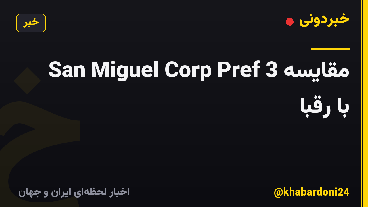 San Miguel Corp Pref 3 مقایسه با رقبا