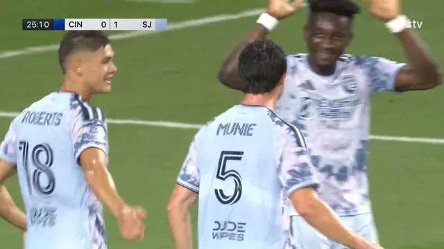 نکات مهم: اف سی سینسیناتی 4-2 سن خوزه زلزله (MLS)