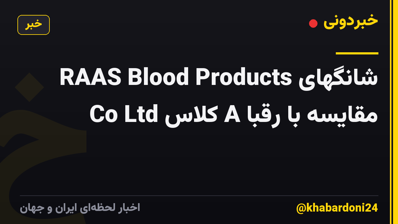 شانگهای RAAS Blood Products Co Ltd کلاس A مقایسه با رقبا