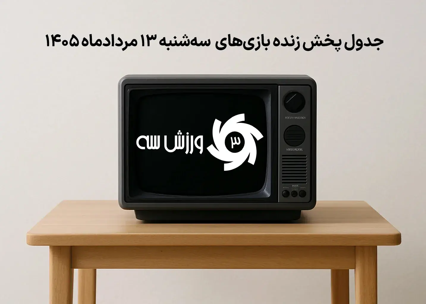 جدول پخش زنده بازیهای سهشنبه 13 مرداد