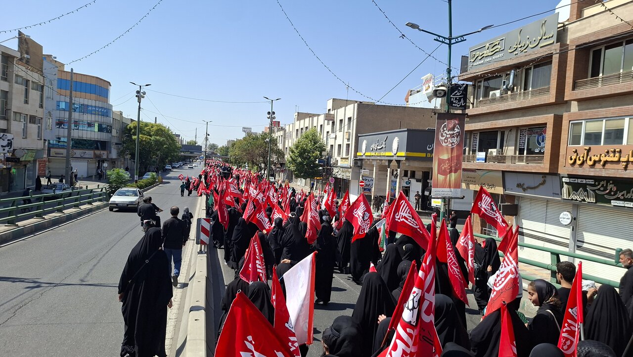 خروش دلدادگان حسینی در قزوین