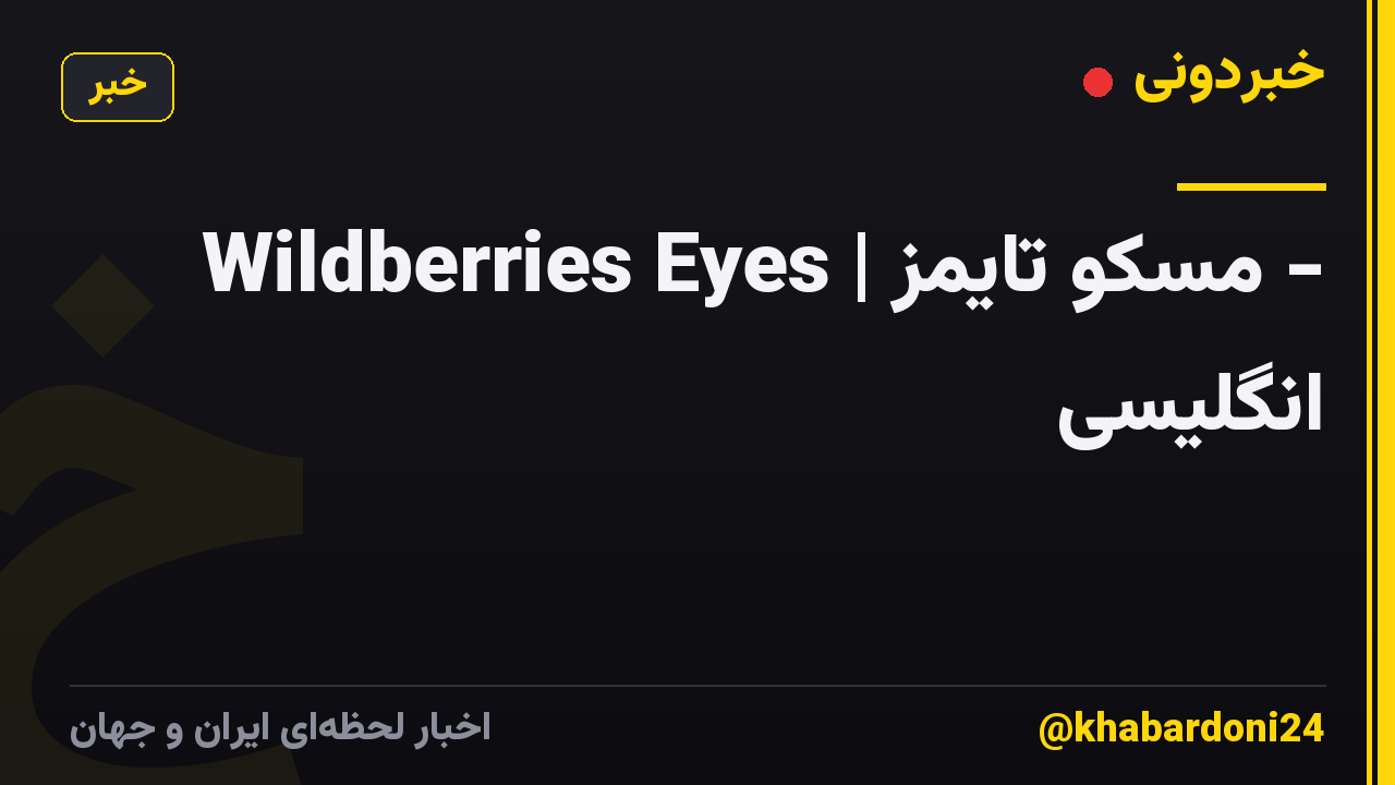 Wildberries Eyes | مسکو تایمز - انگلیسی