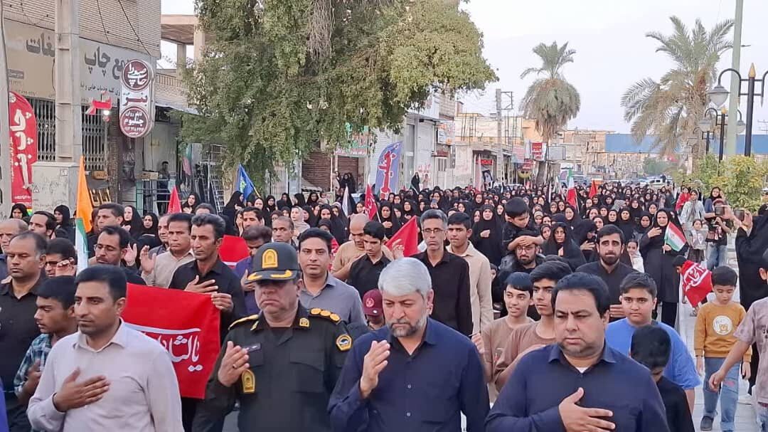 «باید برخاست»؛ فریاد دلدادگان حسینی در گرمای خرماپزان جنوب کرمان