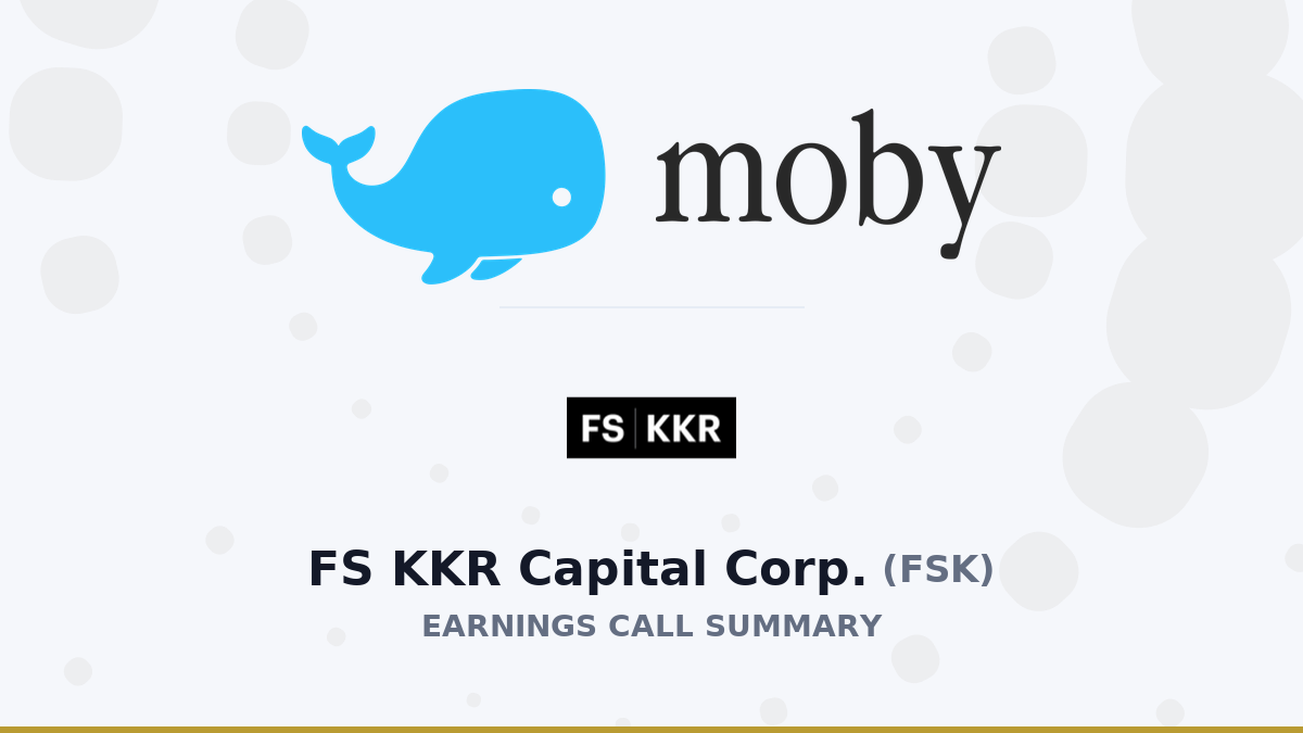 خلاصه فراخوان سود سه ماهه دوم سال 2026 FS KKR Capital Corp