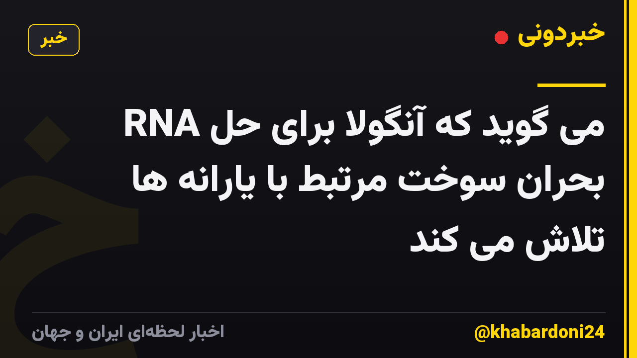 RNA می گوید که آنگولا برای حل بحران سوخت مرتبط با یارانه ها تلاش می کند