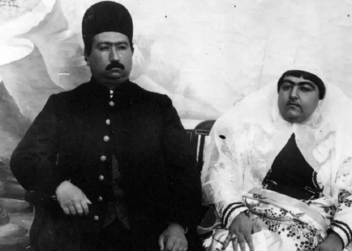 «خدیجهخانم» دختر محمد علی شاه در دوران جوانی؛ سال 1298(عکس)
