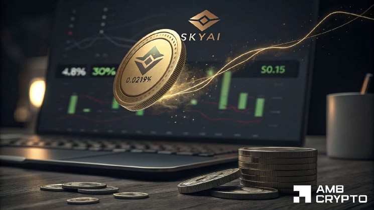 SKYAI 30% با انباشته شدن زمان های طولانی منفجر می شود - گاوها 0.15 دلار را به عنوان هدف جدید تعیین می کنند.