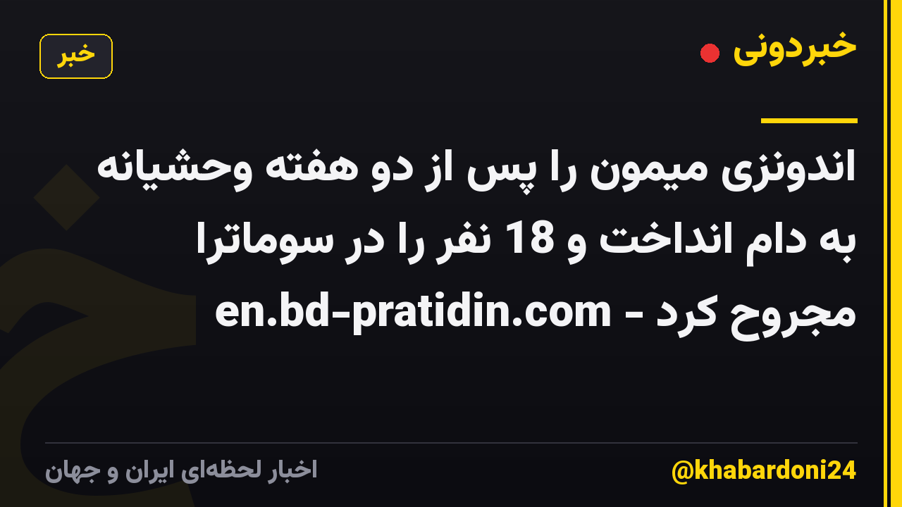 اندونزی میمون را پس از دو هفته وحشیانه به دام انداخت و 18 نفر را در سوماترا مجروح کرد - en.bd-pratidin.com