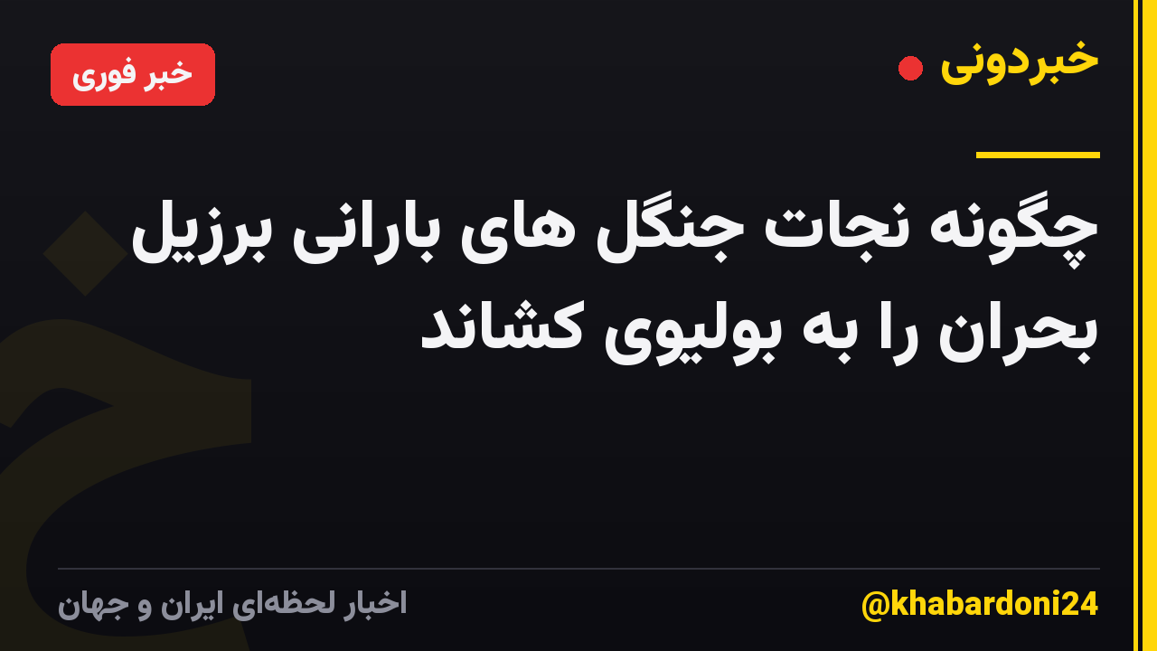 چگونه نجات جنگل های بارانی برزیل بحران را به بولیوی کشاند