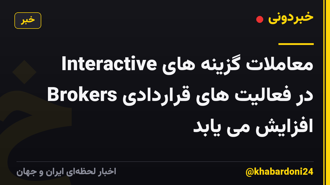 معاملات گزینه های Interactive Brokers در فعالیت های قراردادی افزایش می یابد