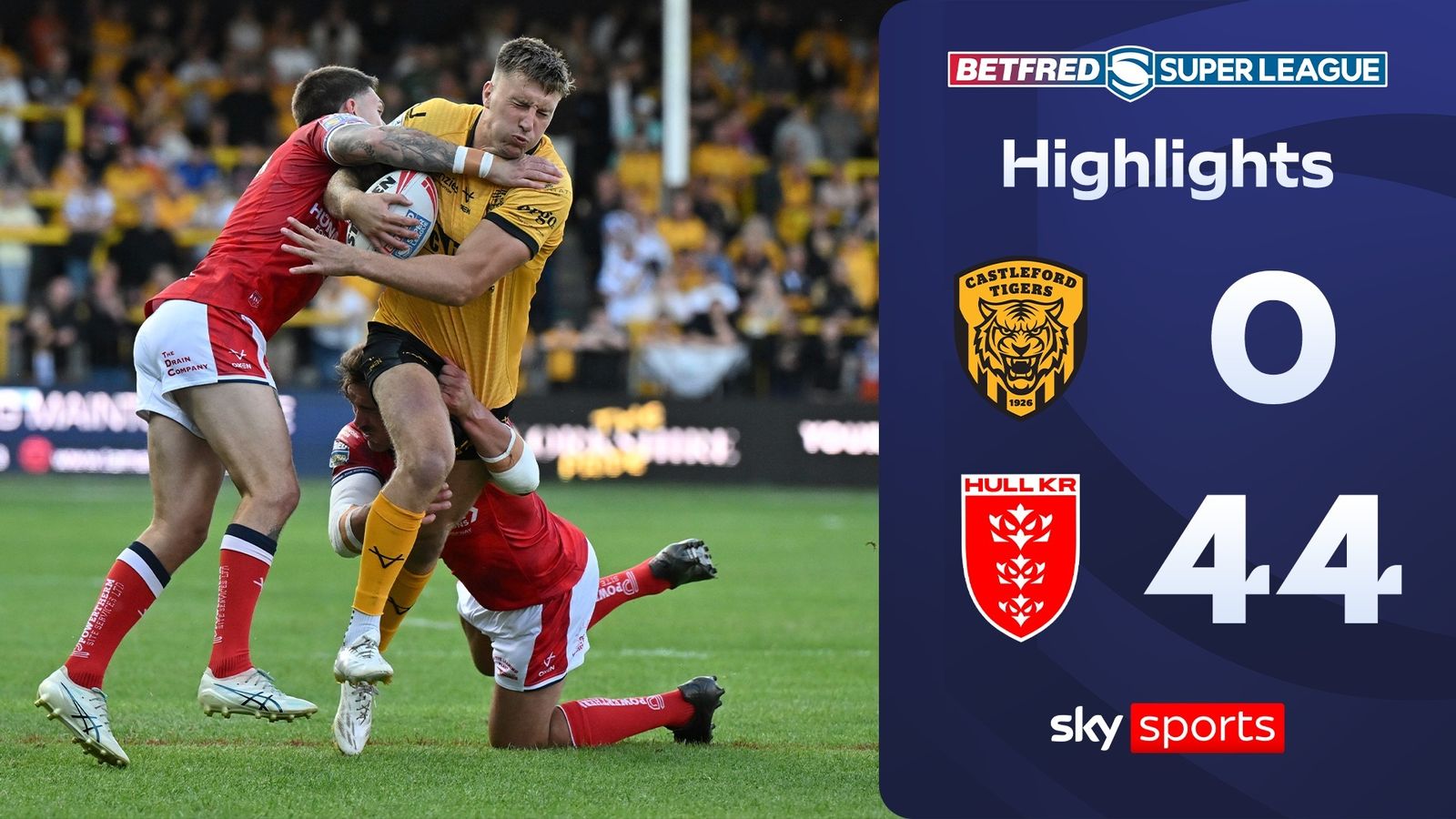 Castleford Tigers 0-44 Hull KR | نکات مهم سوپرلیگ