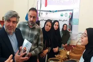 نمایشگاه یکروزه صنایعدستی و مشاغل خانگی در روستای هدف گردشگری دشت برپا شد