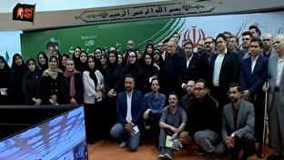 در روز خبرنگار اعضای کابینه دولت «خبرنگار» شدند! + فیلم