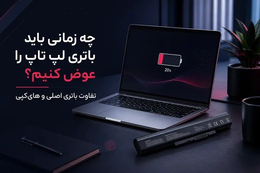 تعویض باتری لپ تاپ؛ از کجا بفهمیم باتری خراب شده و چه باتریای بخریم؟