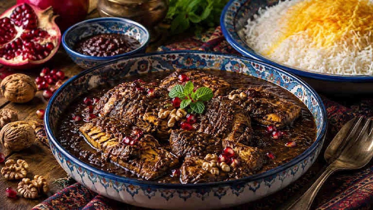 شمالیها نه فقط با مرغ و گوشت بلکه با ماهی هم فسنجان درست میکنند