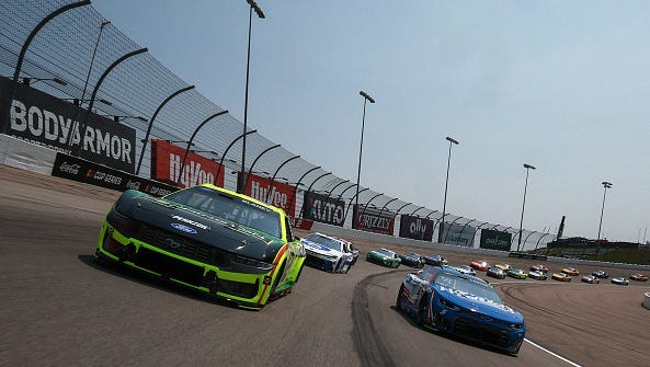 مسابقه سری جام NASCAR در آیووا بهروزرسانیهای زنده، نکات برجسته، تابلوی امتیازات برای آیووا کورن 350