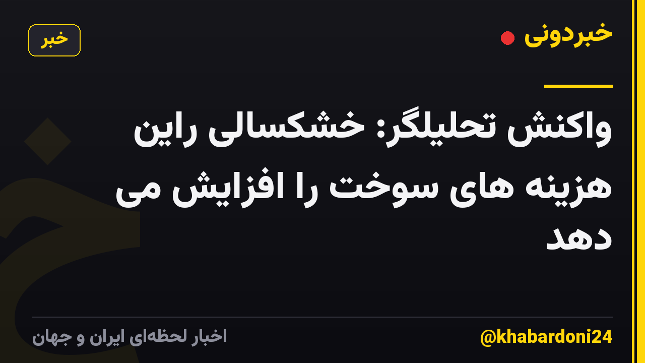 واکنش تحلیلگر: خشکسالی راین هزینه های سوخت را افزایش می دهد