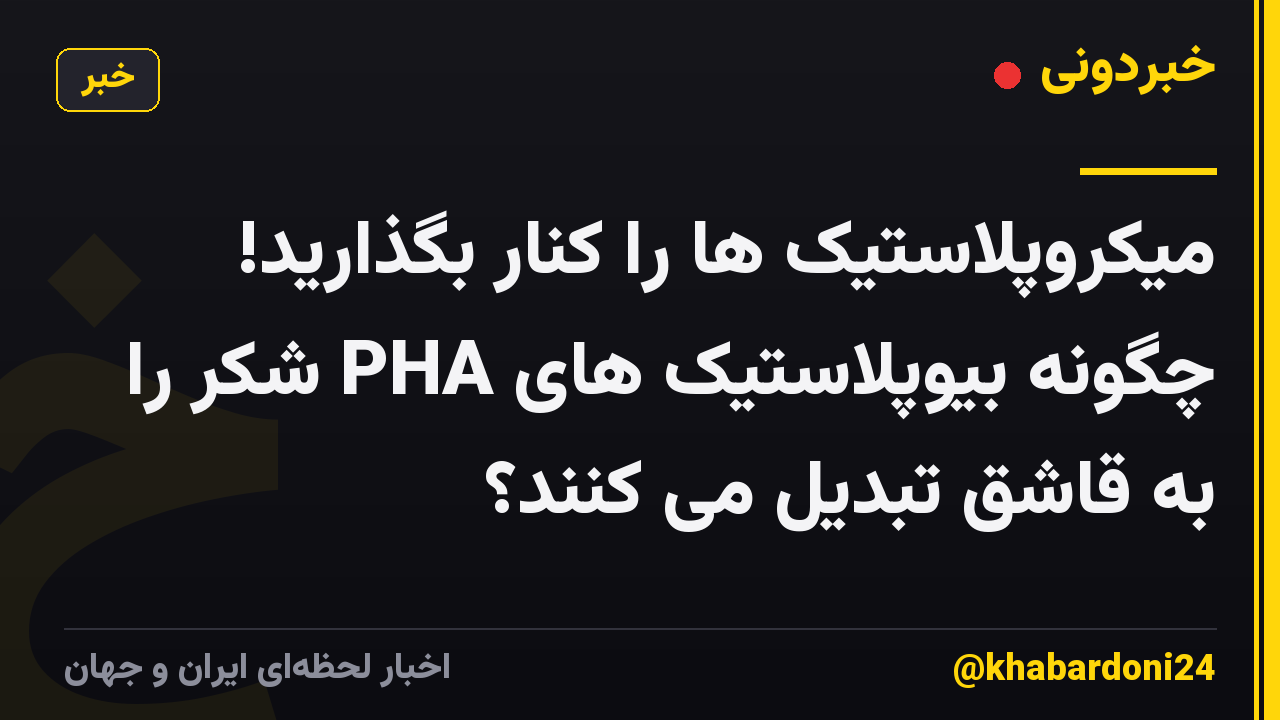 میکروپلاستیک ها را کنار بگذارید! چگونه بیوپلاستیک های PHA شکر را به قاشق تبدیل می کنند؟