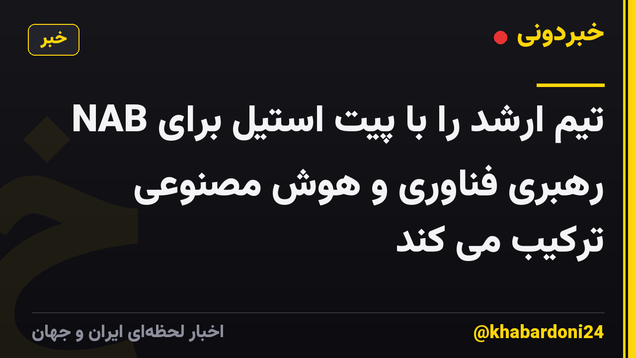 NAB تیم ارشد را با پیت استیل برای رهبری فناوری و هوش مصنوعی ترکیب می کند