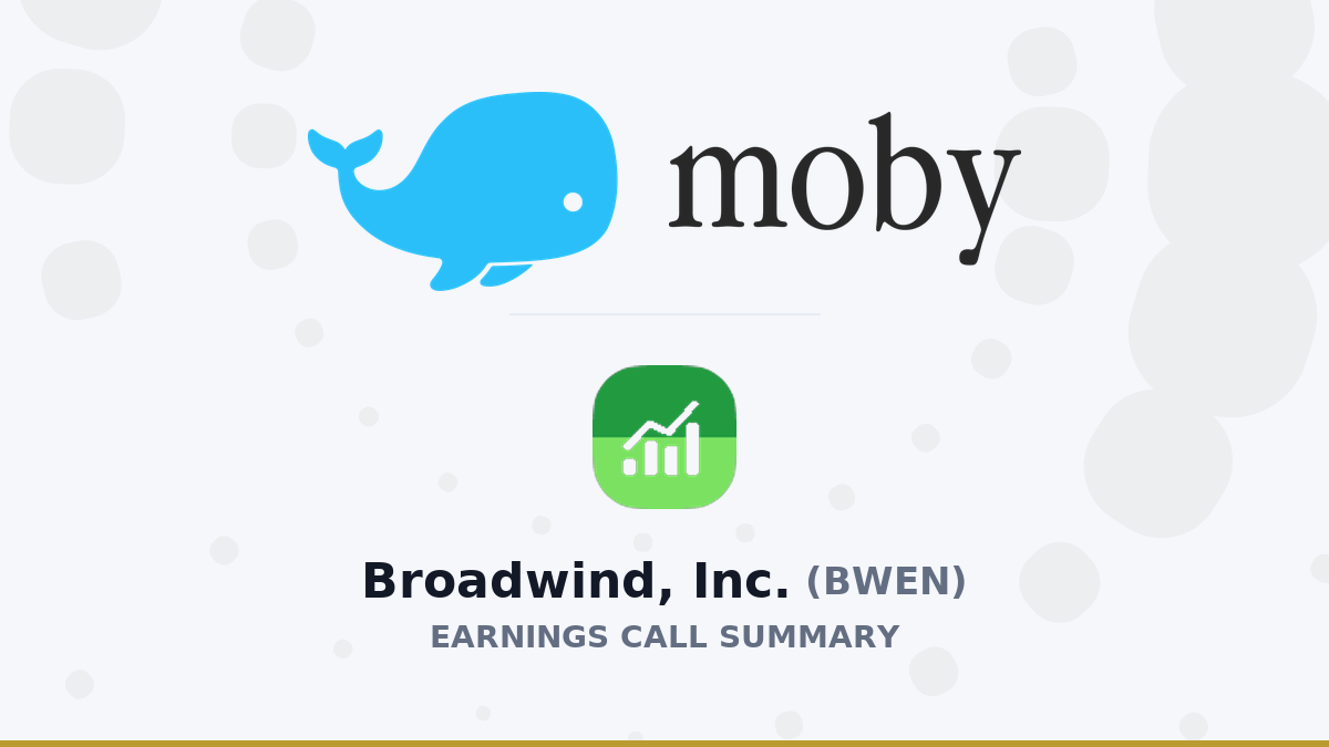 خلاصه فراخوان سود سه ماهه دوم 2026 Broadwind, Inc