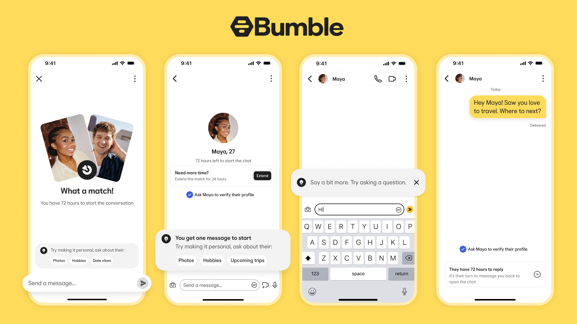 Bumble ویژگی را تغییر می دهد که آن را از سایر برنامه های دوستیابی متفاوت می کند