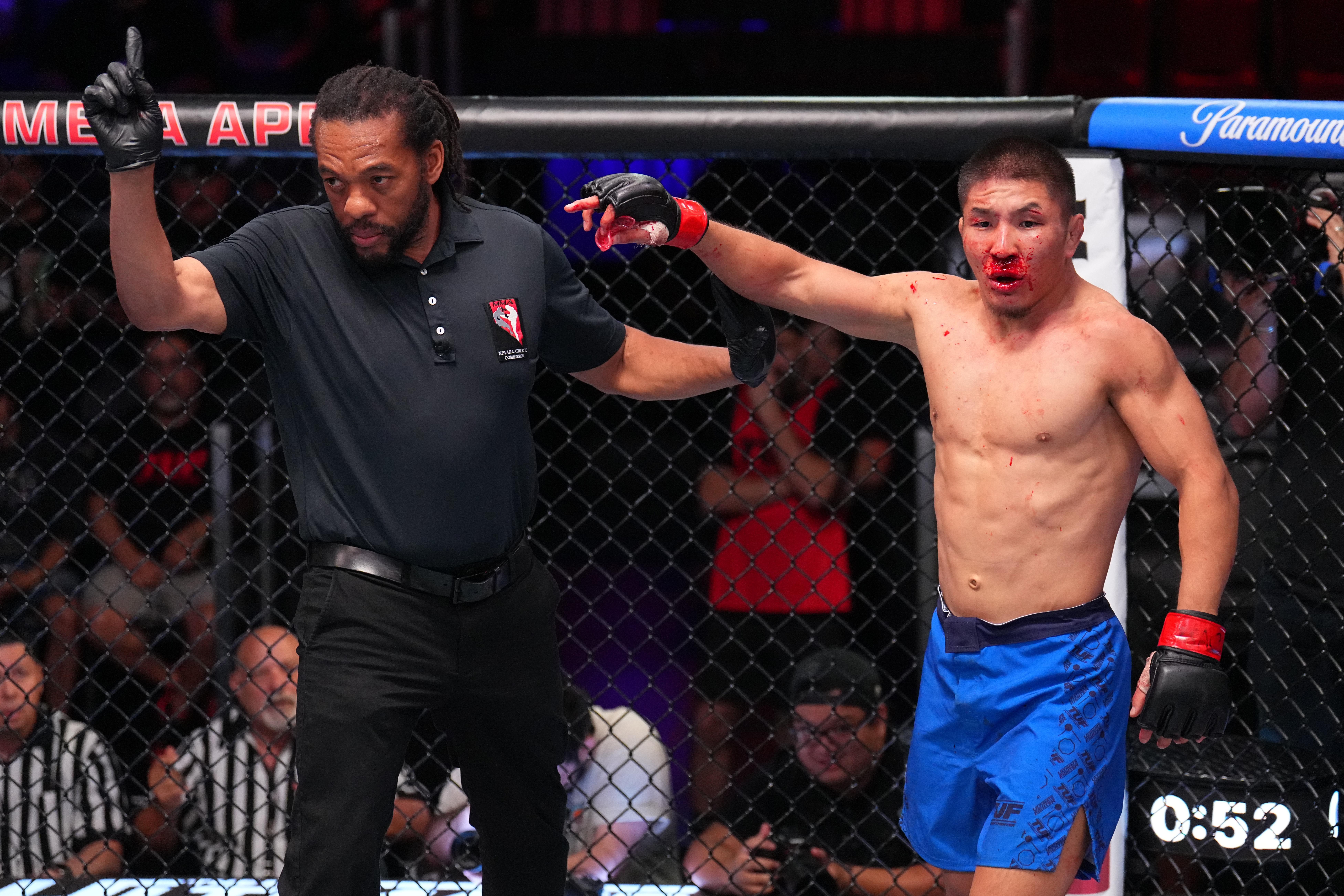 داور هرب دین با تماس گیج کننده مبارزه The Ultimate Fighter 34 را به هم می زند.