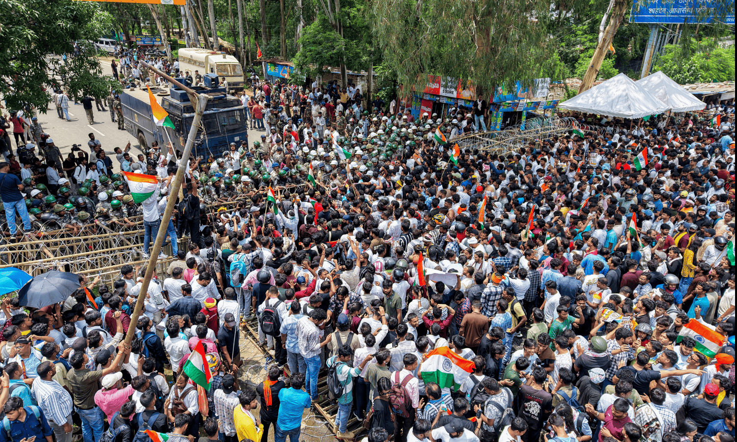 ردیف امتحان Jharkhand: FIR در برابر 300 نفر ناشناس در راهپیمایی مجمع