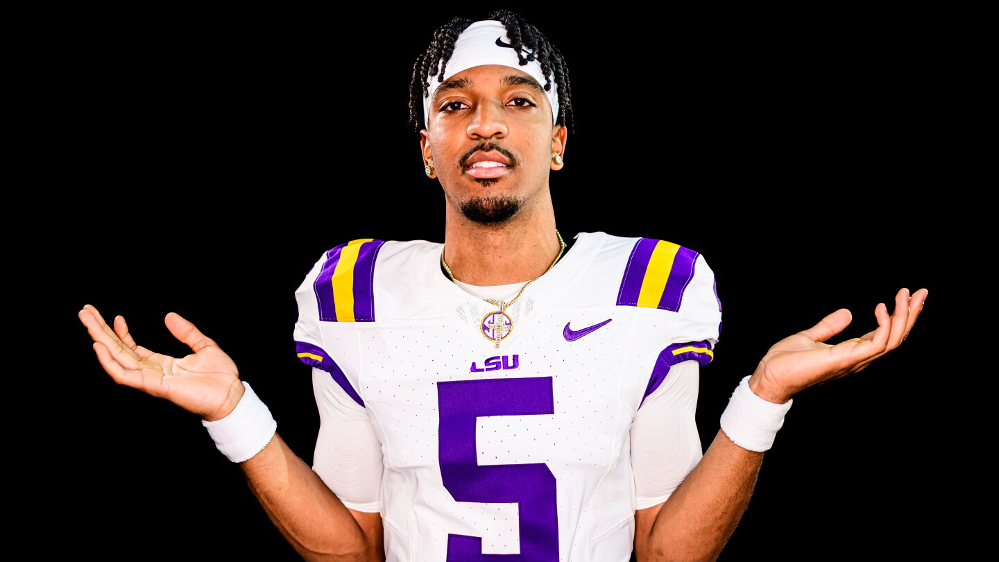 Jayden Daniels، LSU در مورد صدور شماره 5 به DJ Pickett اختلاف نظر دارد