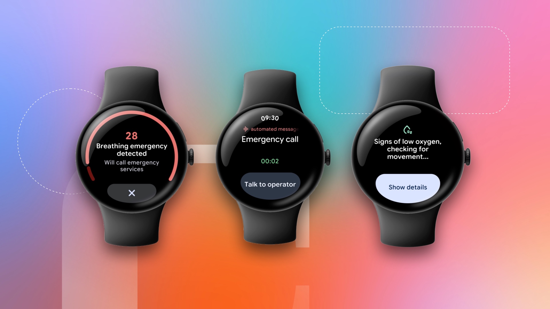 Pixel Watch 5 در صورت تشخیص اورژانس تنفسی با خدمات اضطراری تماس می گیرد