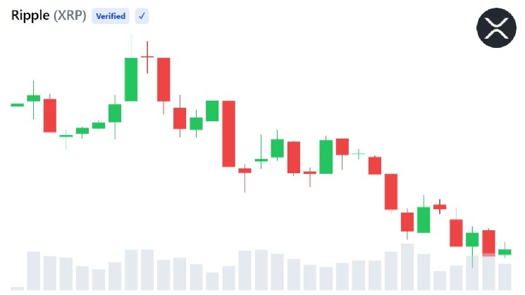 در حالی که فعالیت کیف پول موجود بالا می رود، XRP 69٪ از اوج می لغزد