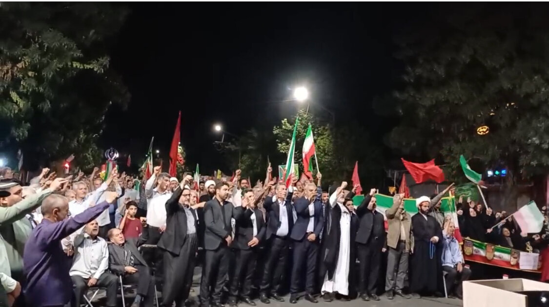 مردم سلماس: «ما ذوالفقار حیدریم، فدائیان رهبریم»