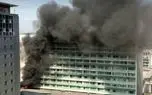 ویدئو؛ نجات زن آلمانی گرفتار در آتش‌سوزی از طبقه یازدهم